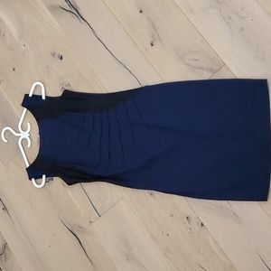 Xs navy blue with black lace dress